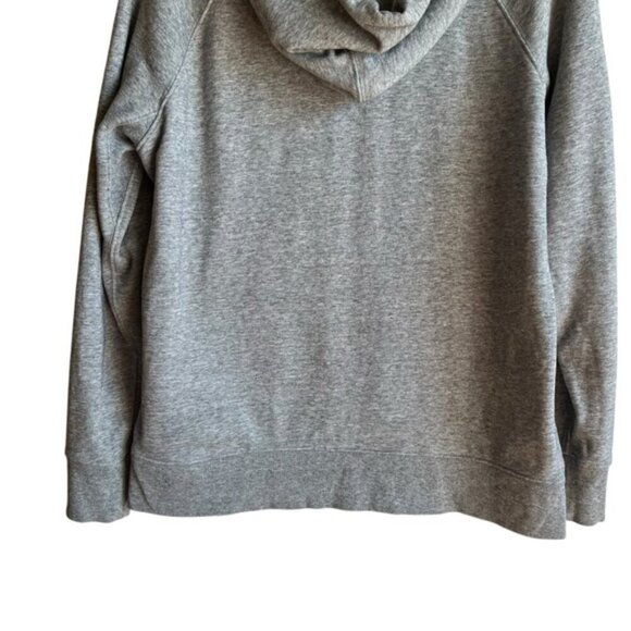 Levi’s Logo Hoodie Medium Gray Fleece Sweatshirt Relaxed Fit - Picture 8 of 14